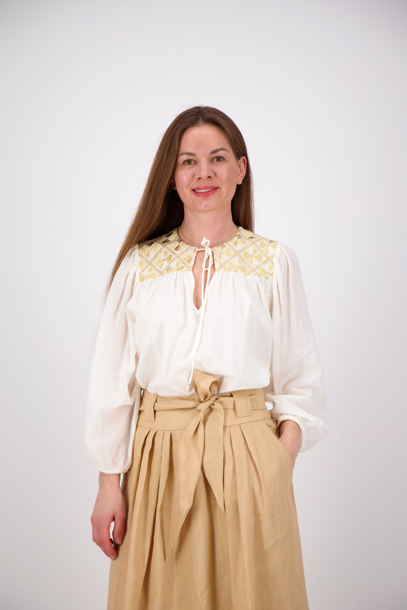 Blouse - Natural/ Gold Champagne