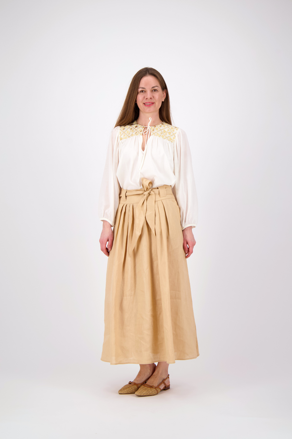 Blouse - Natural/ Gold Champagne