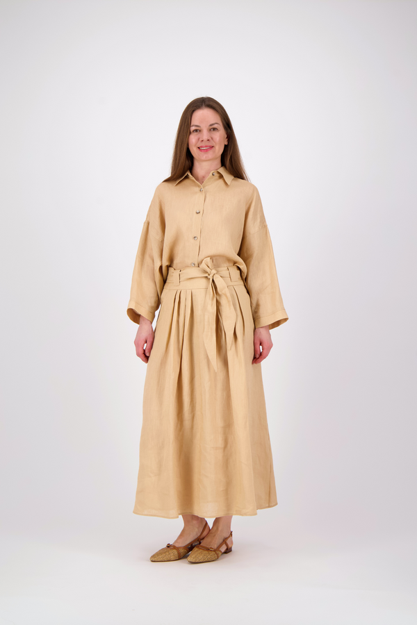 Linen Blouse - Beige