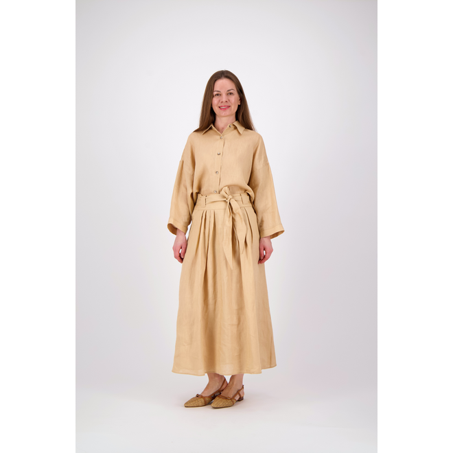 Linen Blouse - Beige