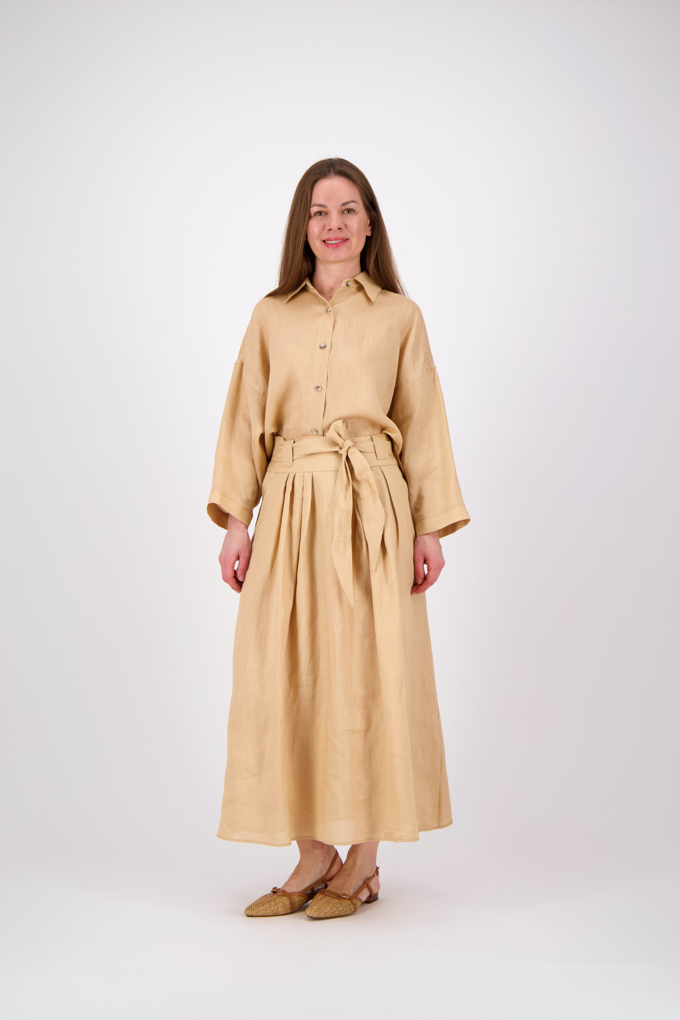 Linen Blouse - Beige