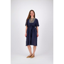 Midi Dress - Blue Navy/Gold