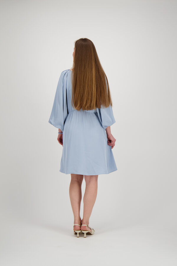 Laurina 3/4 Short Dress - Dusty Blue
