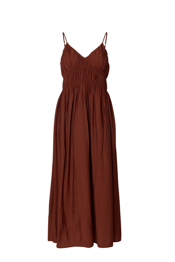 Jackie Regular Strap Ankle Dress - Cherry Mahogany