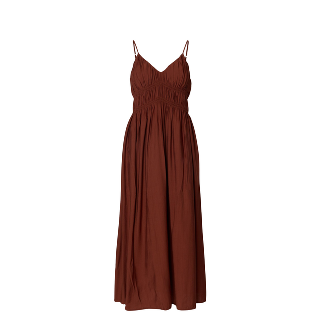 Jackie Regular Strap Ankle Dress - Cherry Mahogany