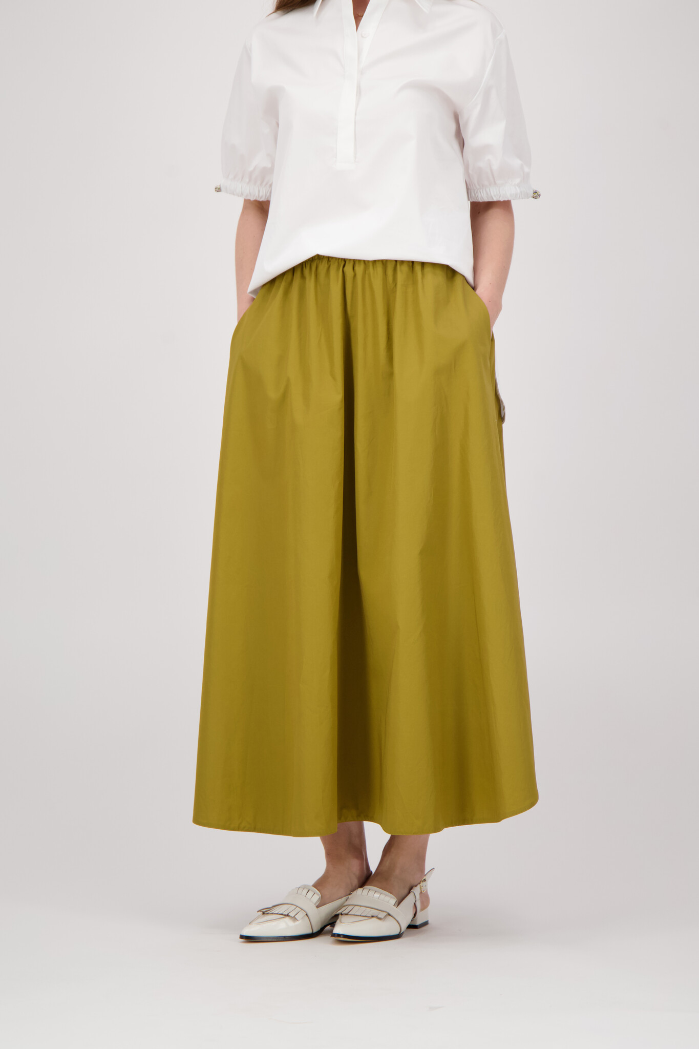 Popline Skirt - Khaki