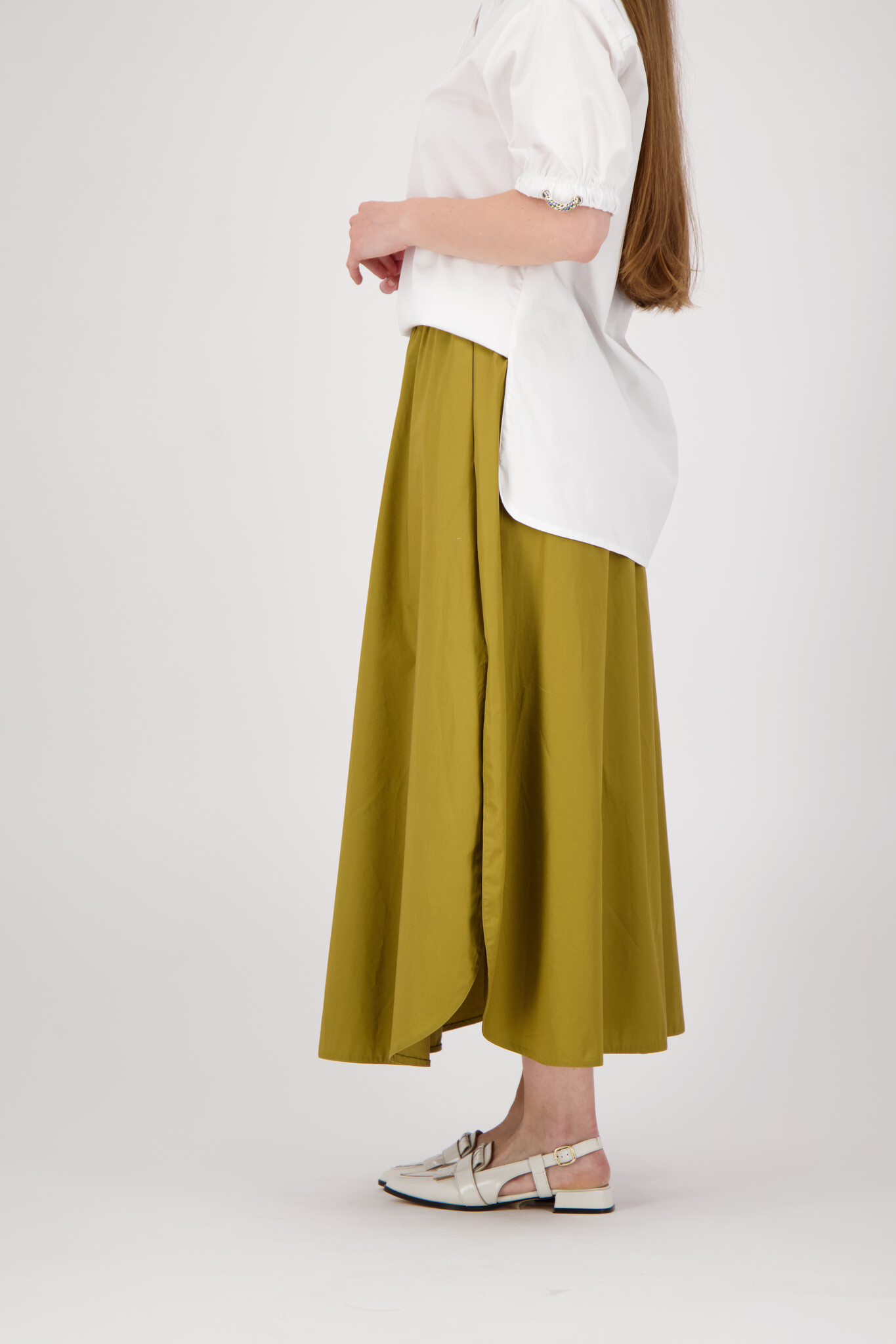 Popline Skirt - Khaki