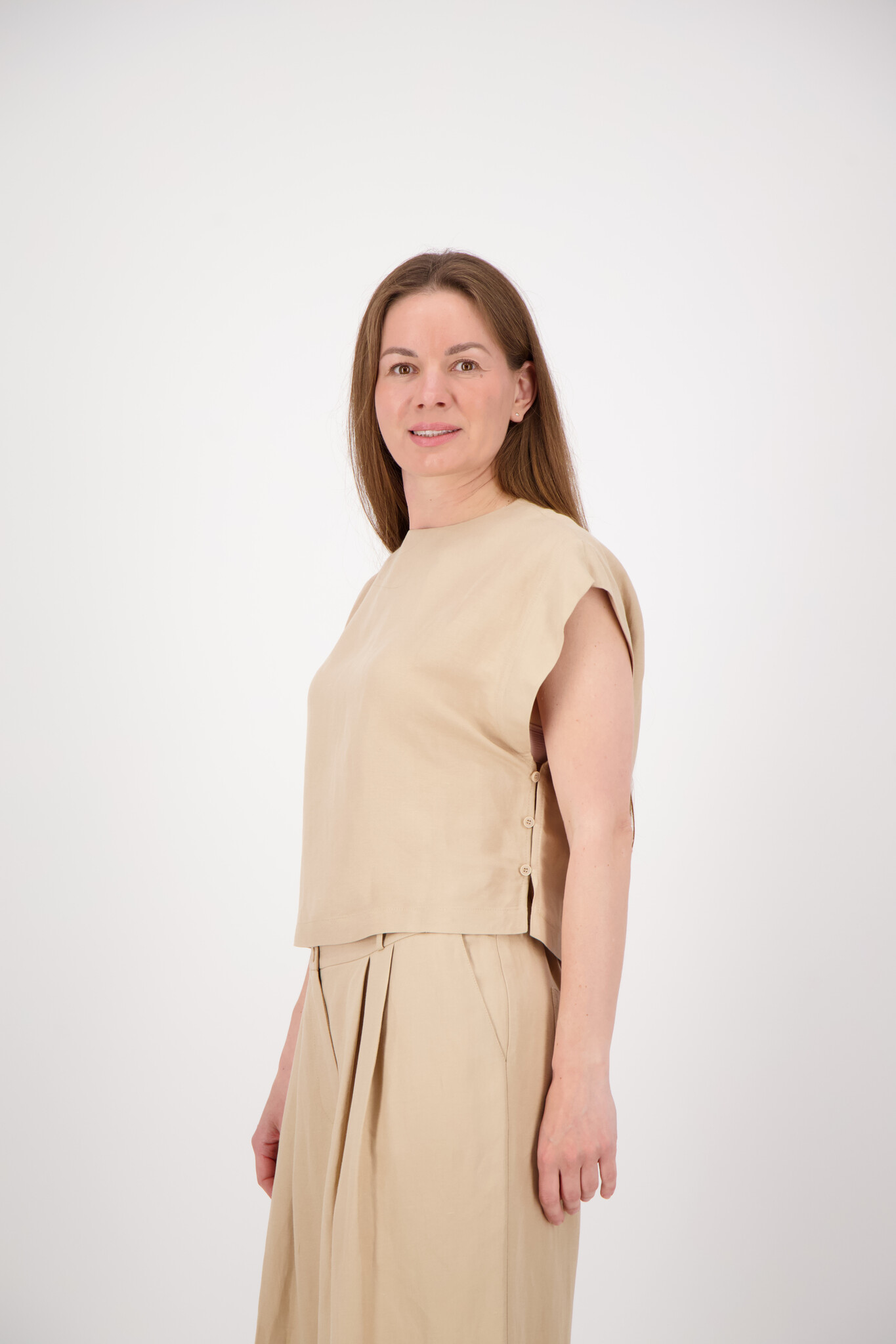 Linen Blouse - Beige