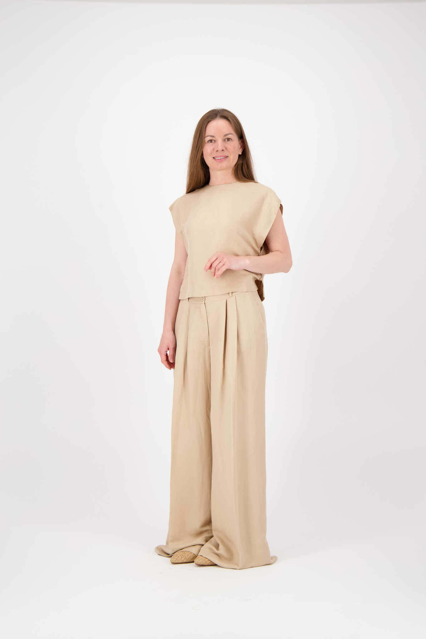 Linen Blouse - Beige