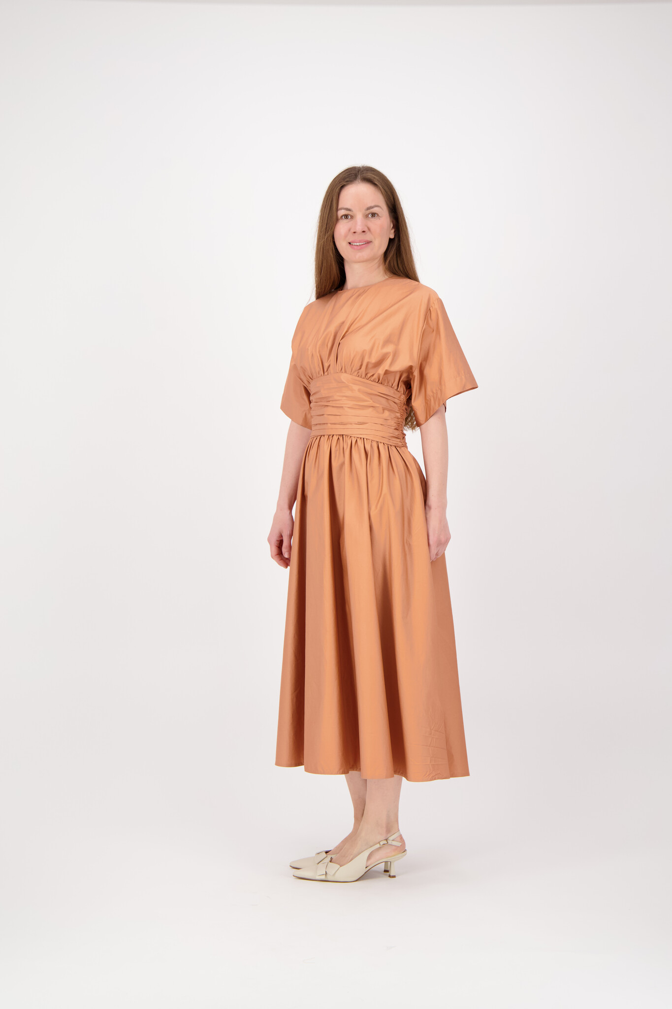 Popline Dress - Beige