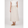 Adele Evergreen Linen Skirt - Raw Linen