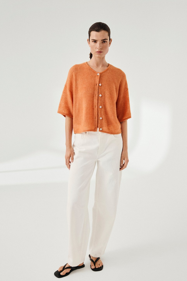 Aurelia 2/4 Cardigan - Caramel