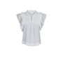 Jayla Voile Top - White