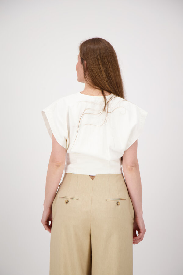 Pfeiffer Denim Top - White