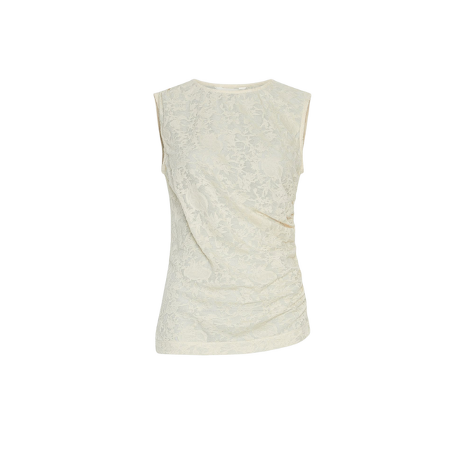 Brigetta Top - Bleached Sand