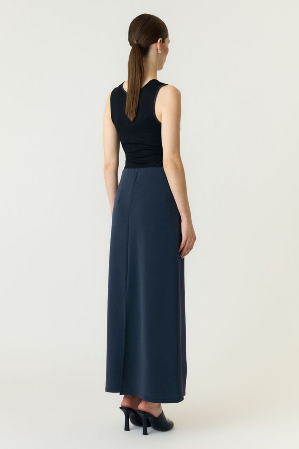 Coze HW Ankle Skirt - Navy Blazer