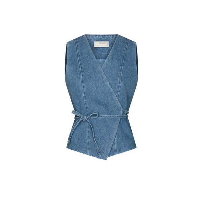 Samara Denim Waistcoat - Blue