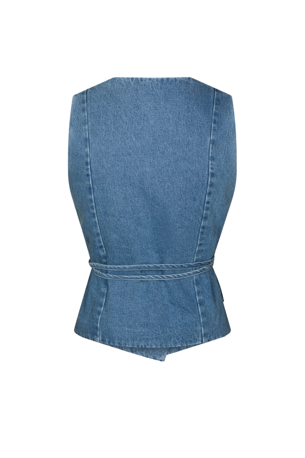 Samara Denim Waistcoat - Blue