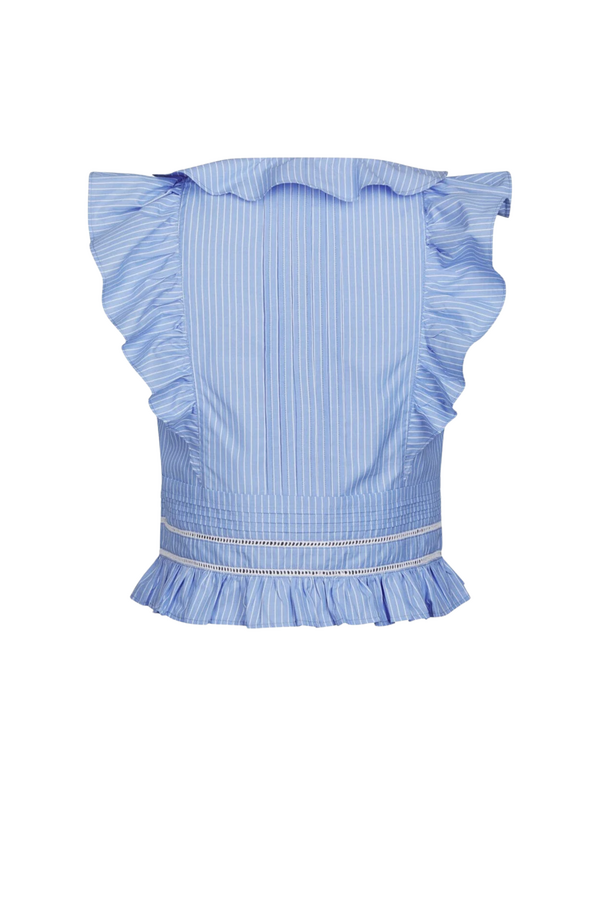 Jolia Stripe Top - Light Blue