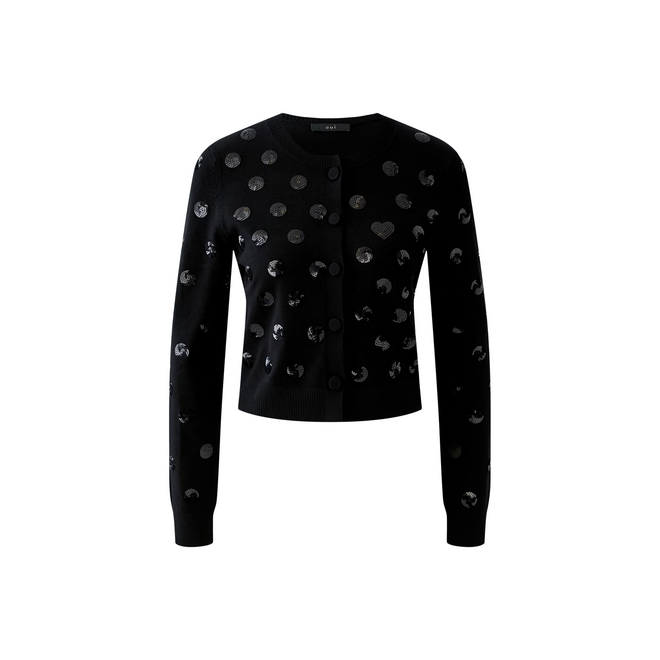 Dots Cardigan - Black