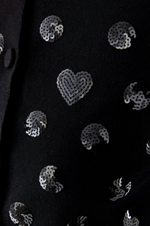 Dots Cardigan - Black