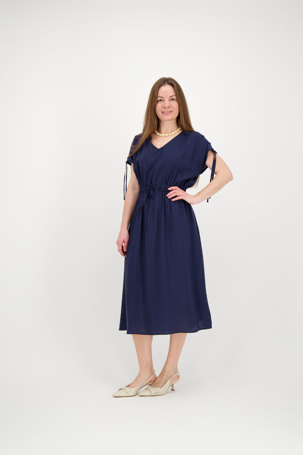 Jurk V-Hals - Donker Blauw