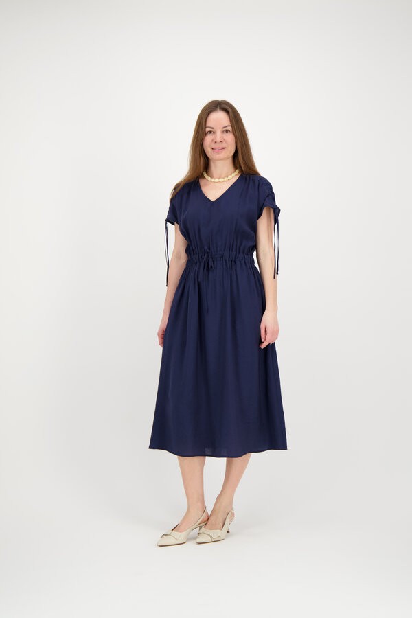 Jurk V-Hals - Donker Blauw