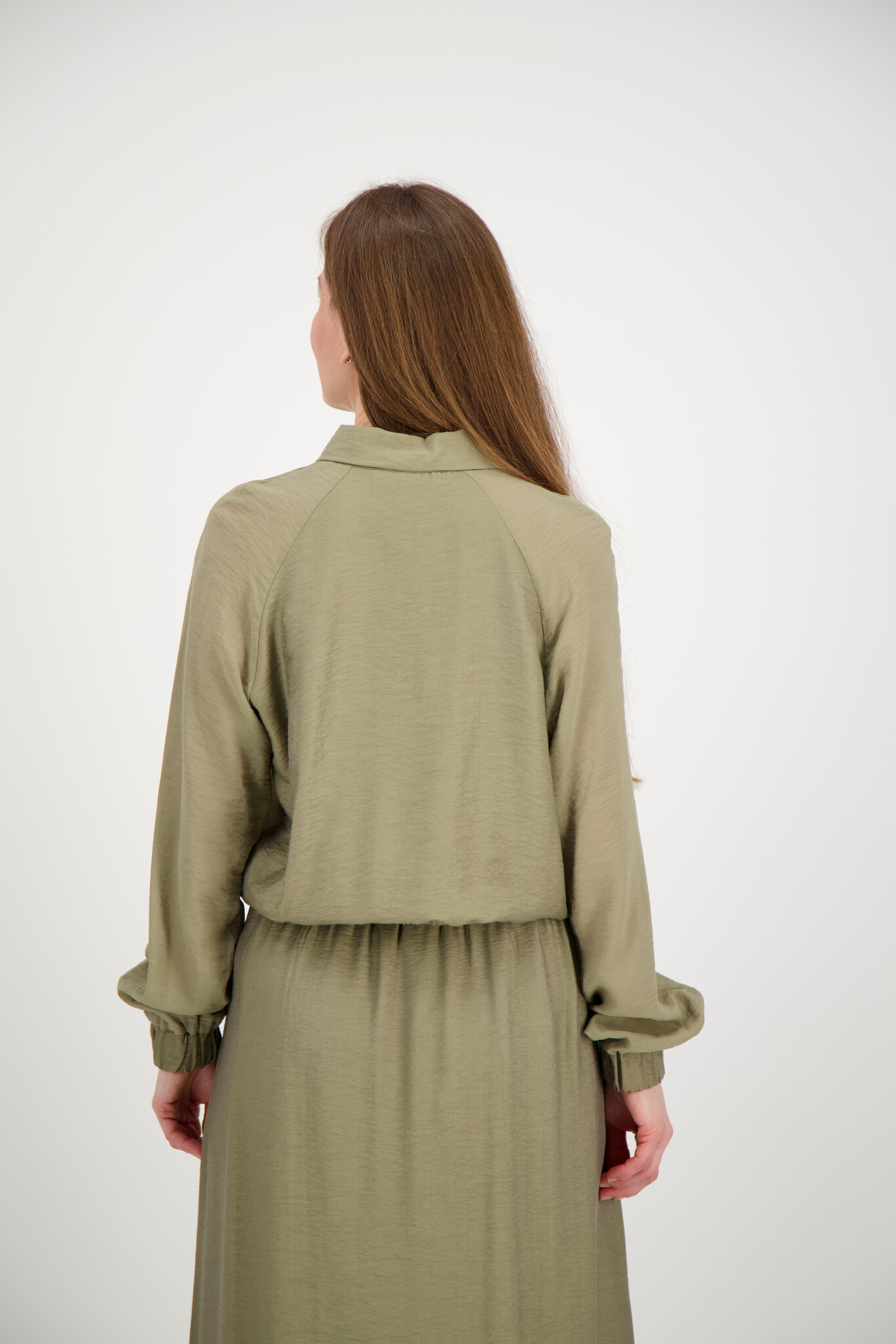 Ollie Bomber Blouse Jacket - Army