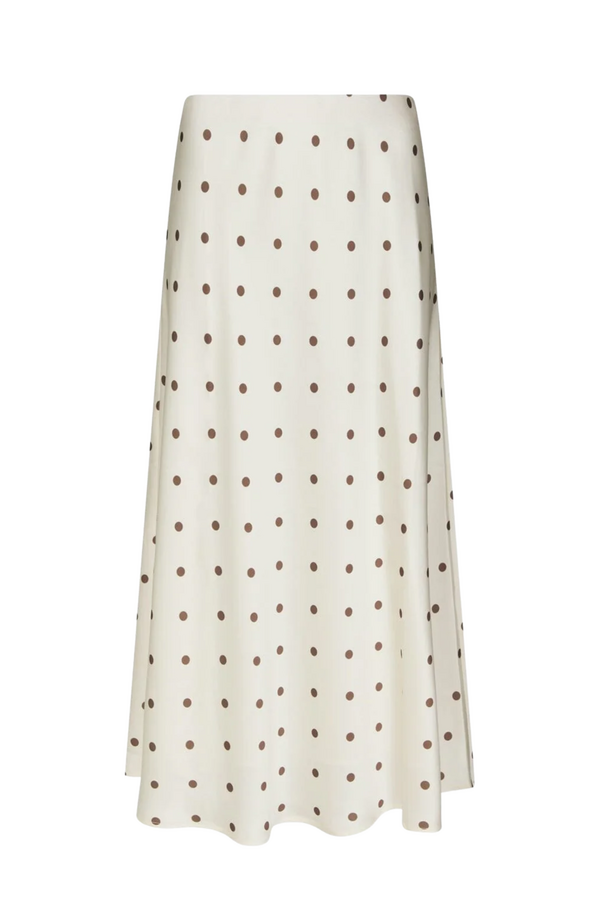 Bovary Dotted Skirt - Creme