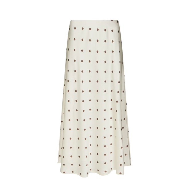 Bovary Dotted Skirt - Creme