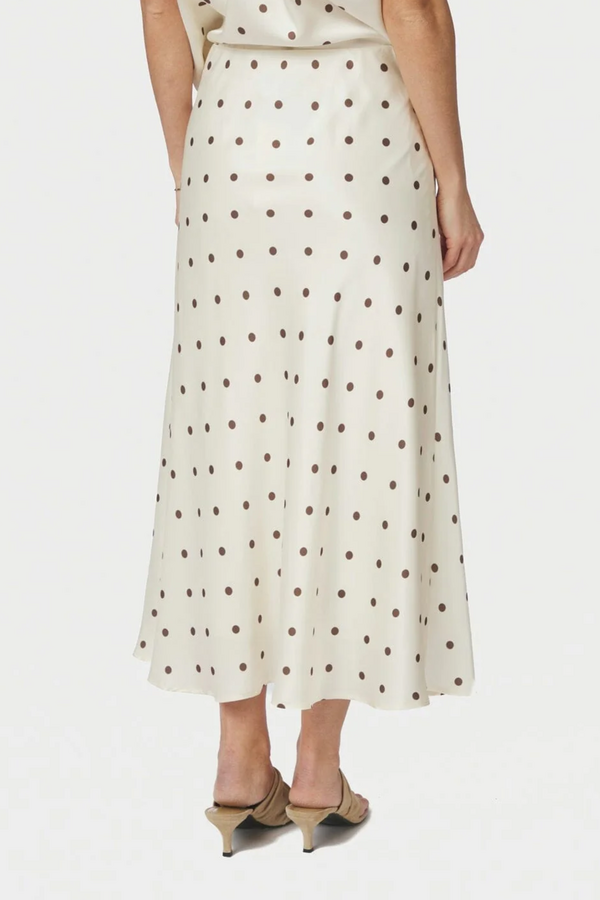 Bovary Dotted Skirt - Creme
