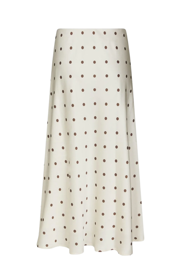 Bovary Dotted Skirt - Creme