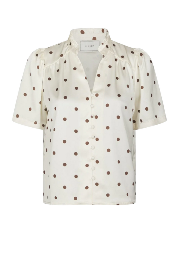 Torana Dotted Blouse - Creme