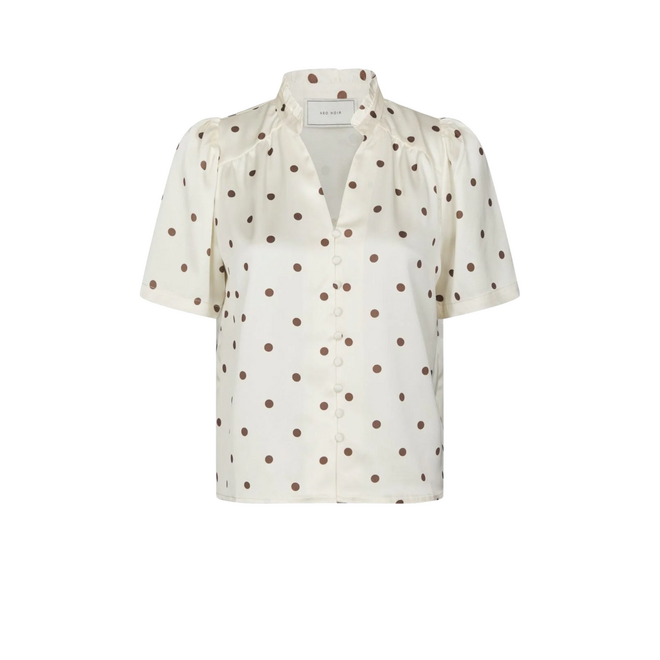 Torana Dotted Blouse - Creme