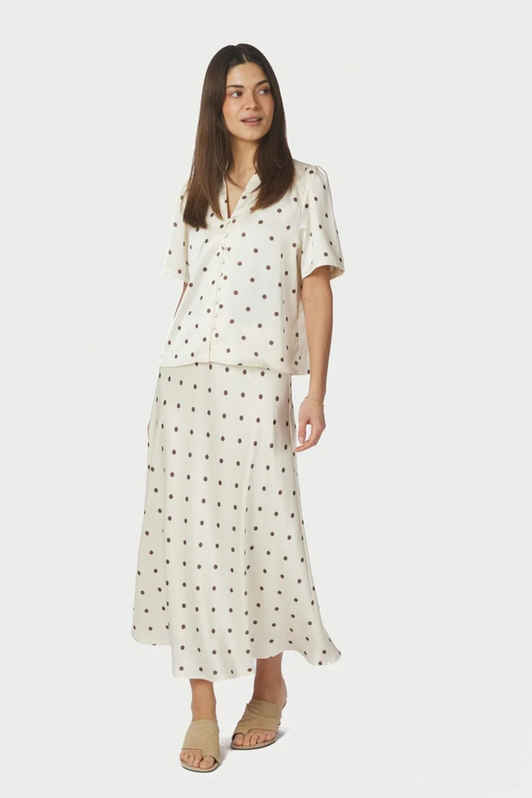 Torana Dotted Blouse - Creme