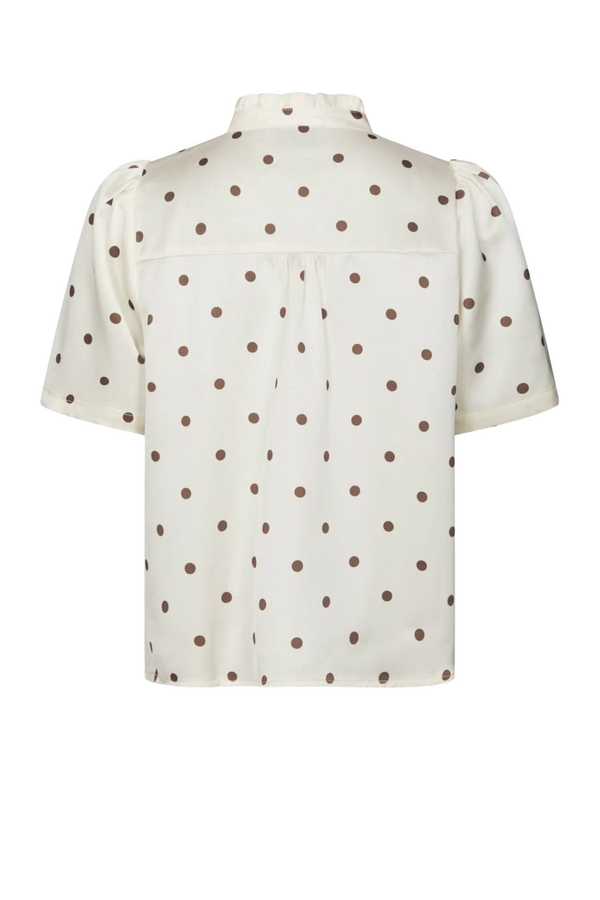 Torana Dotted Blouse - Creme