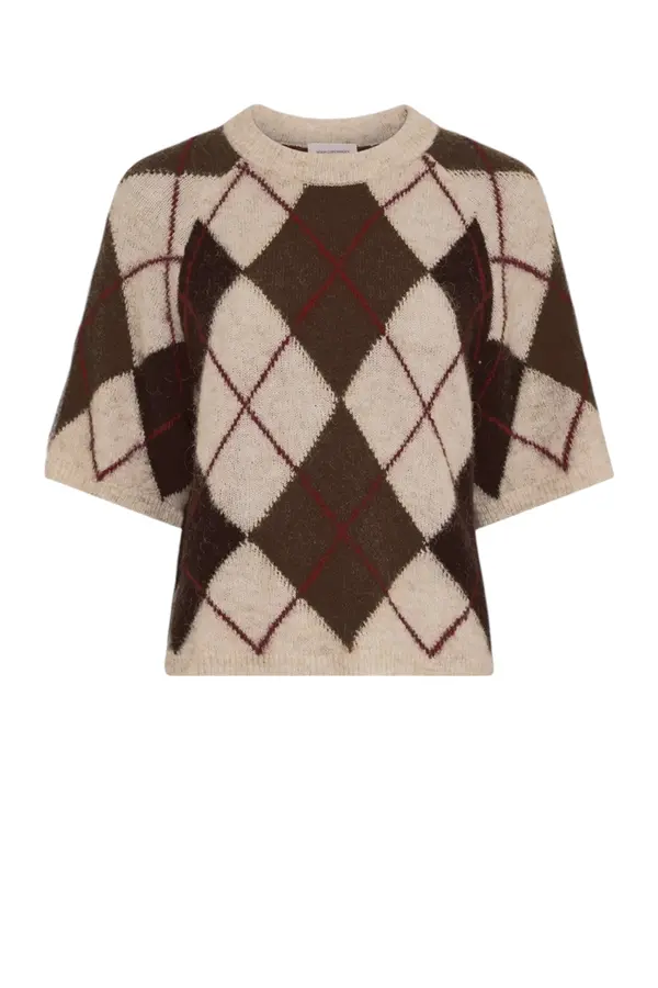 Adin Hope 2/4 Check Pullover - Rye Fudge