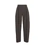 Johna Barrel Pants Check - Dark Brown Corn