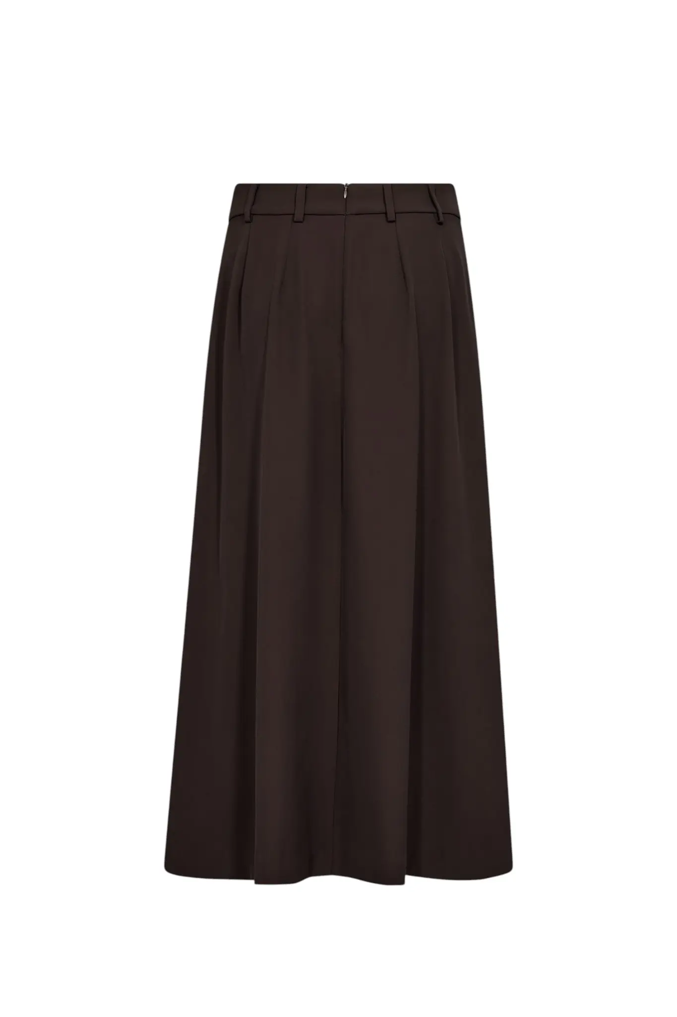 Alini Anya Pleat Skirt - Dark Brown