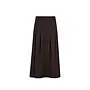 Alini Anya Pleat Skirt - Dark Brown