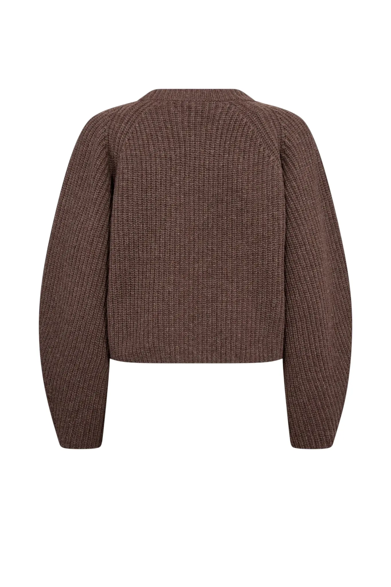 Alvia Barrel Sleeve Knit - Brown