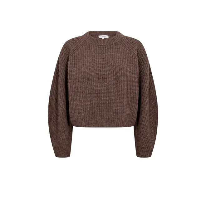 Alvia Barrel Sleeve Knit - Brown