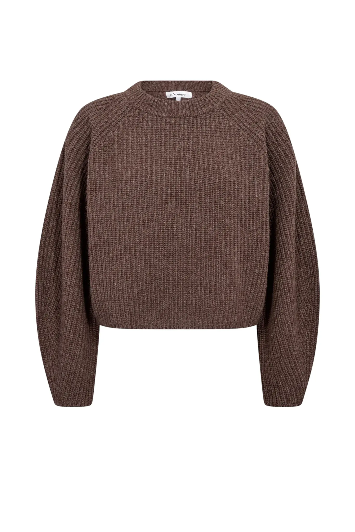 Alvia Barrel Sleeve Knit - Brown