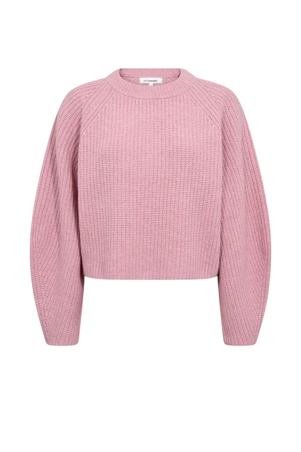 Alvia Barrel Sleeve Knit - Rosebloom