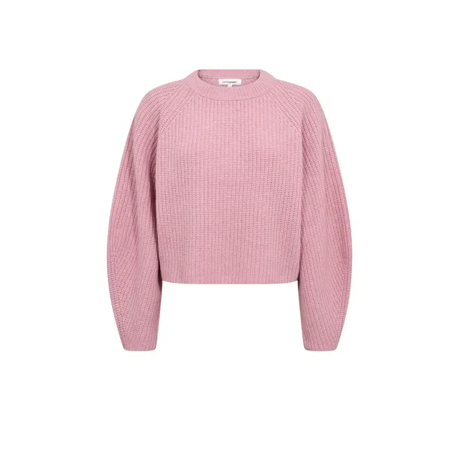 Alvia Barrel Sleeve Knit - Rosebloom
