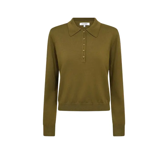 Cory Padded Polo Knit - Fem Green