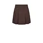 Luna Pocket Pleat Mini Skirt - Dark Brown
