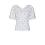 Sapura Flower Dobby Blouse - Blue Flower