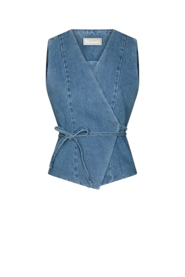 Samara Denim Waistcoat - Blue