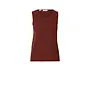 Helle Pointel Knit Top - Cherry Mahogany
